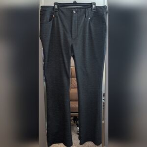 Vera Wang Black Slim Straight Knit Pants